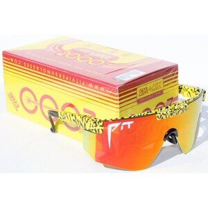 PIT VIPER The Carnivore 2000 Sunglasses/Safety Cheetah/Orange ANSI Z87+ NEW